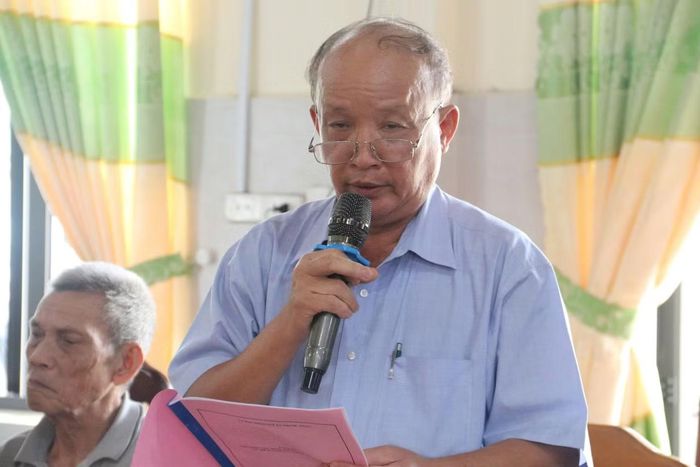 Ông Nguyễn Tiến Đãi phát biểu tại hội thảo.
