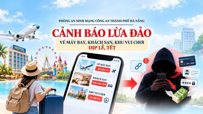 Lừa đảo đặt vé giá rẻ dịp lễ, Tết có thể khiến người dân mất tiền đặt cọc, lộ thông tin ngân hàng. (Ảnh: CAĐN)