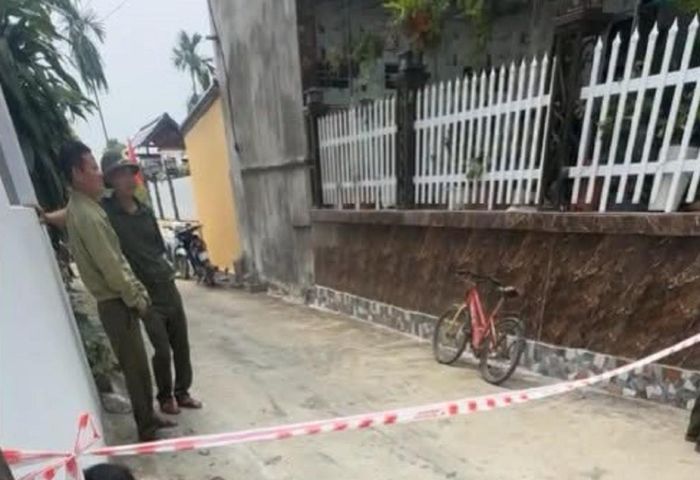 Khu vực hiện trường xảy ra vụ án mạng. Ảnh: C.M.
