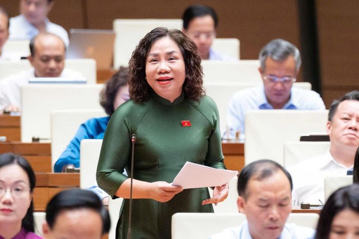 Đại biểu Trần Thị Hiền. Ảnh: Media QH