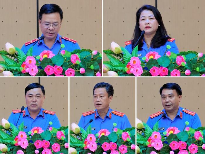 Các đại biểu phát biểu ý kiến tại hội nghị.