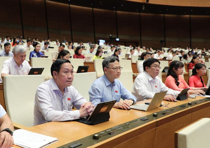 Các đại biểu tham dự phiên họp. Ảnh: Việt Anh