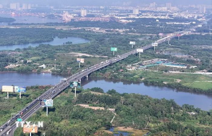 Cao tốc Thành phố Hồ Chí Minh-Long Thành-Dầu Giây. (Ảnh: Liên Sơn/TTXVN)