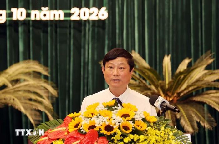 Ông Võ Văn Minh, Chủ tịch Hội đồng Nhân dân Thành phố Hồ Chí Minh, phát biểu khai mạc Kỳ họp. (Ảnh: Xuân Khu/TTXVN)