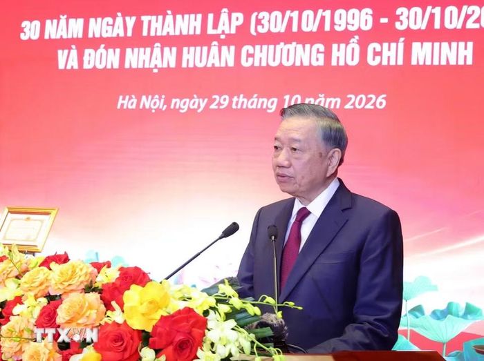 Tổng Bí thư, Chủ tịch nước Tô Lâm phát biểu chỉ đạo. (Ảnh: Văn Điệp/TTXVN)
