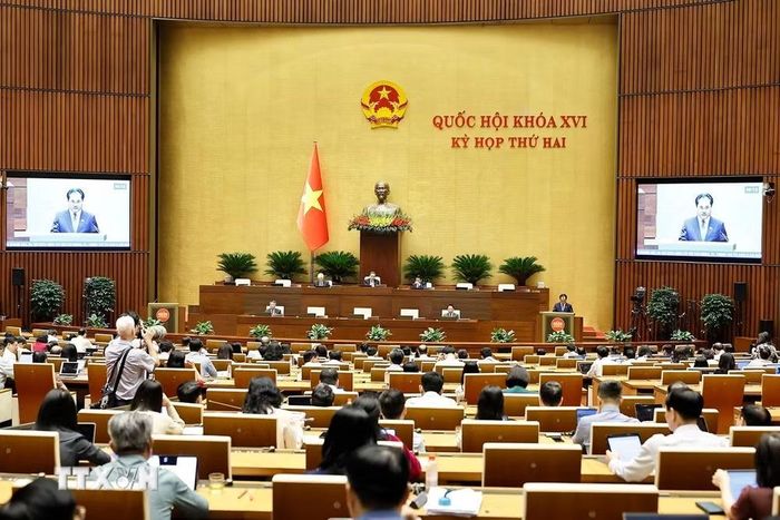 Toàn cảnh phiên họp Quốc hội sáng nay, ngày 29/10. (Ảnh: Doãn Tấn/TTXVN)