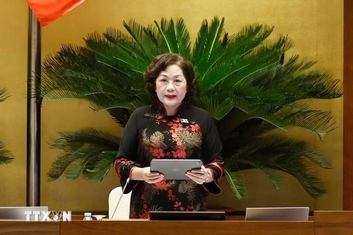 Phó Chủ tịch Quốc hội Nguyễn Thị Hồng phát biểu. (Ảnh: Doãn Tấn/TTXVN)