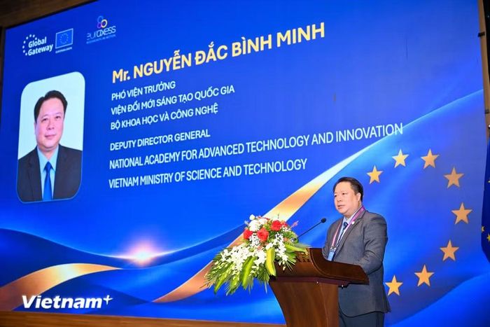 Ông Nguyễn Đắc Bình Minh, Phó Viện trưởng Viện Đổi mới sáng tạo Quốc gia. (Ảnh: Minh Sơn/Vietnam+)