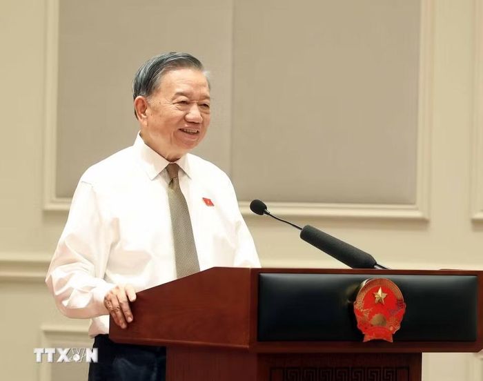 Tổng Bí thư, Chủ tịch nước Tô Lâm phát biểu. (Ảnh: Thống Nhất/TTXVN)