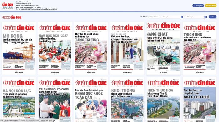 Sản phẩm báo giấy là báo Tuần Tin tức trên báo điện tử baotintuc.vn.