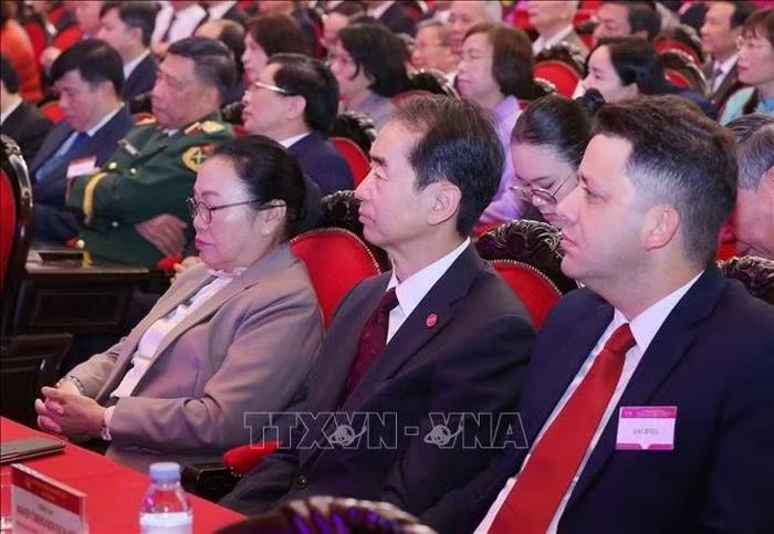 Các đại biểu dự buổi lễ. Ảnh: Văn Điệp/TTXVN