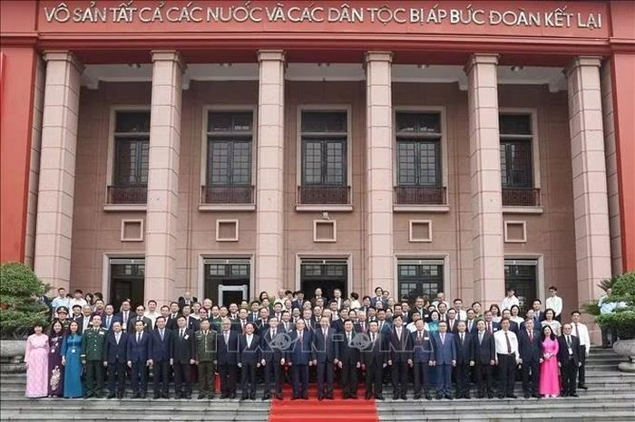 Tổng Bí thư, Chủ tịch nước Tô Lâm và các đại biểu dự Lễ kỷ niệm. Ảnh: Thống Nhất/TTXVN