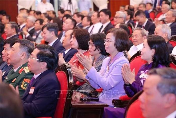 Các đại biểu dự buổi lễ. Ảnh: Văn Điệp/TTXVN