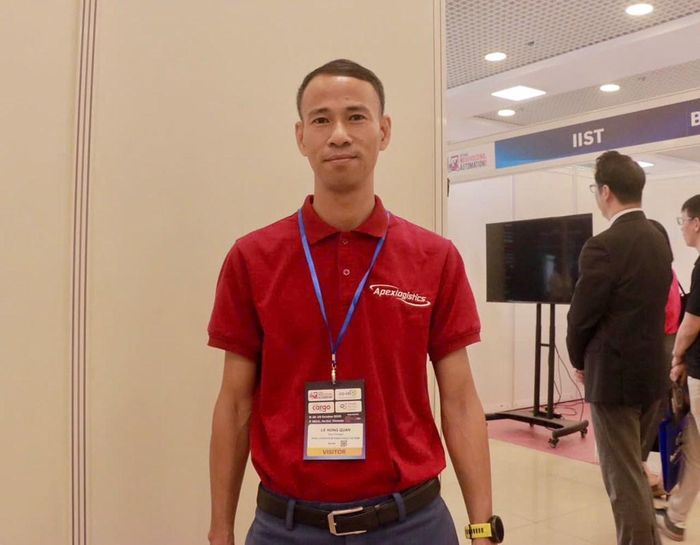 Ông Lê Hồng Quân, Trưởng phòng Kinh doanh Công ty TNHH Tiếp vận Quốc tế Apex (Việt Nam). Ảnh: Anh Thư