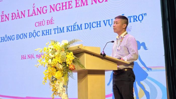 Ông Nguyễn Ngọc Anh, chuyên gia bảo vệ trẻ em của UNICEF tại Việt Nam, chia sẻ tại Diễn đàn