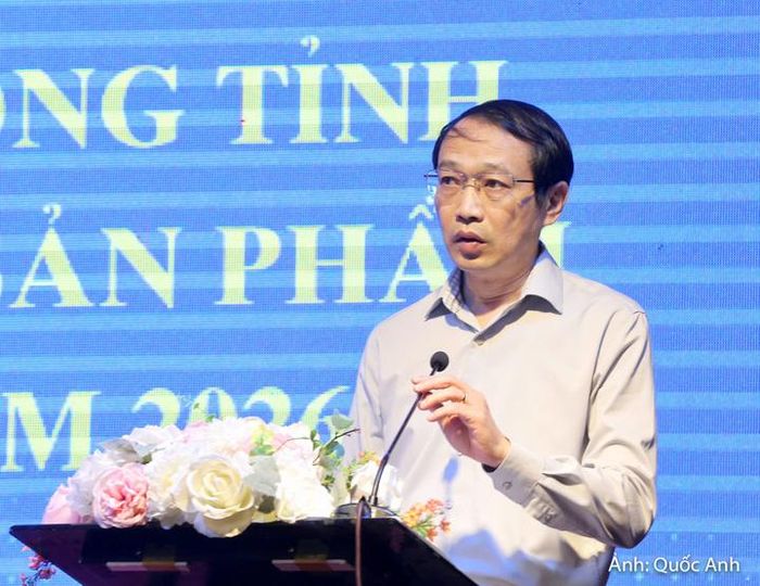 Ông Lê Tiến Dũng - Phó Giám đốc Sở Công Thương Thanh Hóa phát biểu tại hội nghị.