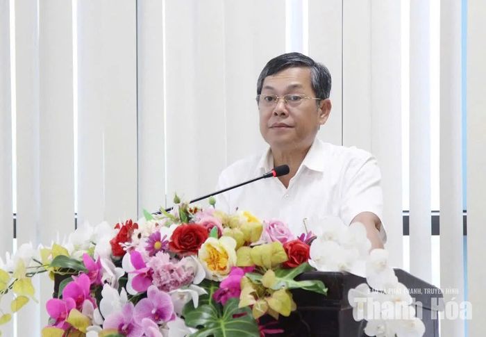 Phó Giám đốc Sở Khoa học và Công nghệ Thanh Hóa Trịnh Văn Suý phát biểu khai mạc.