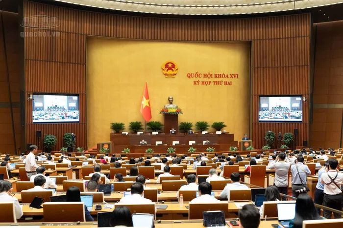 Toàn cảnh phiên họp tại hội trường. Ảnh: Cổng TTĐT Quốc hội.