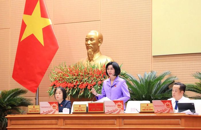 Chủ tịch HĐND TP.Hà Nội Phùng Thị Hồng Hà. Ảnh: Quốc hội