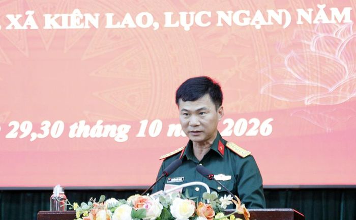 Đại tá Nguyễn Khắc Trung phát biểu chỉ đạo công tác diễn tập.