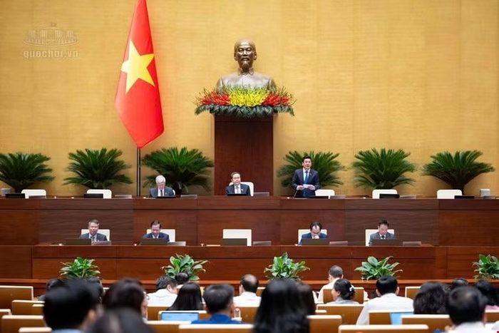 Quang cảnh phiên thảo luận tại hội trường sáng 29-10. Ảnh: quochoi.vn