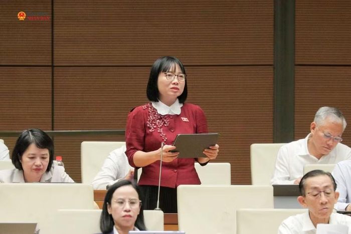 ĐB Nguyễn Thị Việt Nga đề nghị cần xác định những nhóm có nguy cơ mất nguồn sinh kế chủ yếu để có biện pháp hỗ trợ phù hợp. Ảnh: Hồ Long/baodaibieunhandan