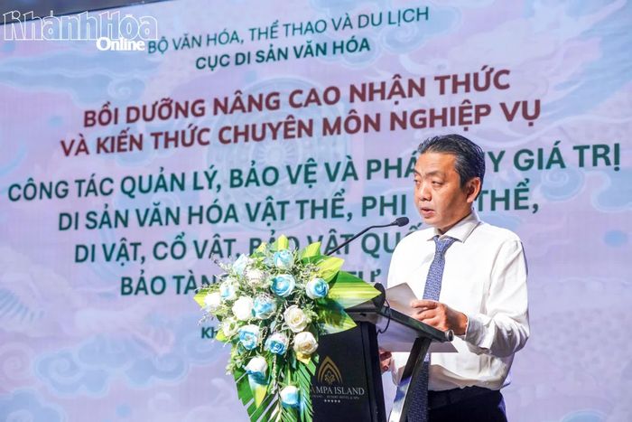 Thứ trưởng Hoàng Đạo Cương phát biểu.