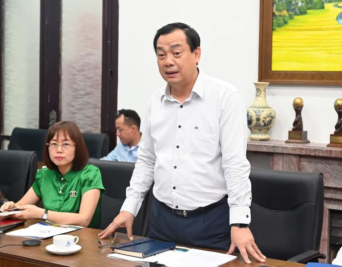 Cục trưởng Cục Du lịch quốc gia Việt Nam Nguyễn Trùng Khánh phát biểu tại buổi làm việc.