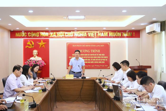 Phó Trưởng đoàn giám sát phát biểu trong chương trình