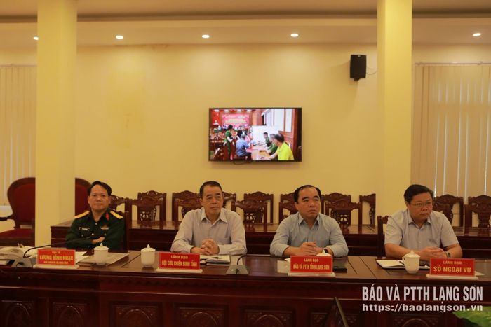 Các đại biểu dự hội nghị tại điểm cầu tỉnh Lạng Sơn