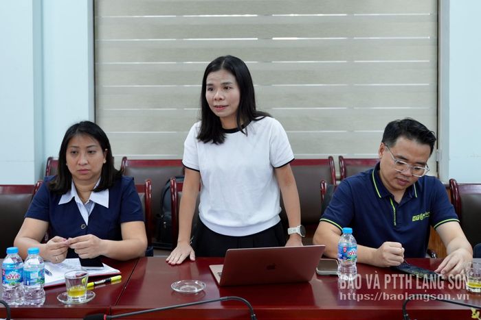 Đại diện Công ty Cổ phần VTC Truyền thông trực tuyến phát biểu tại cuộc họp
