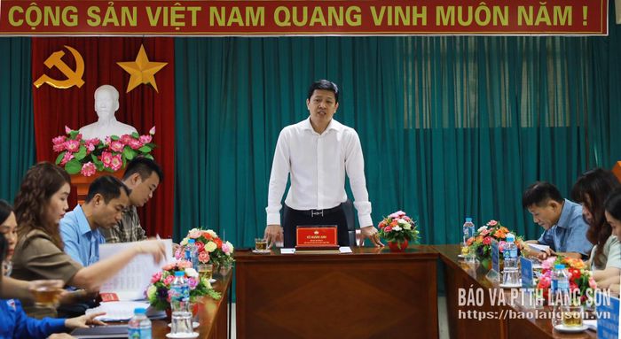 Đồng chí Vũ Anh Hoàng, Phó Bí thư Tỉnh ủy, Chủ tịch Ủy ban MTTQ Việt Nam tỉnh phát biểu kết luận 