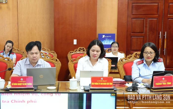 Các đại biểu dự hội nghị tại điểm cầu tỉnh