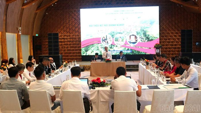 Các đại biểu tham gia tọa đàm chuyên sâu tại Hội thảo kết nối doanh nghiệp.