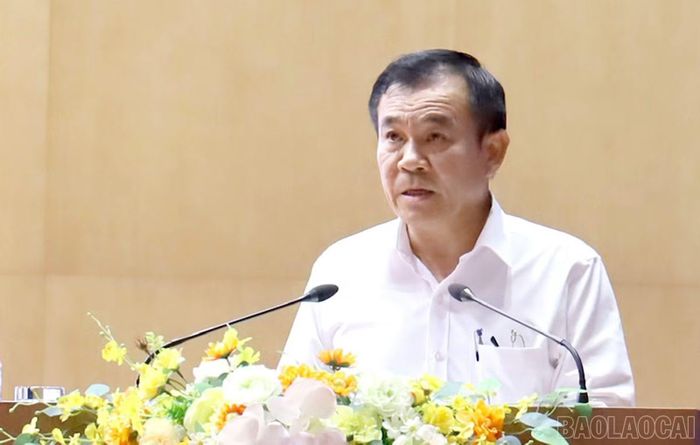  Đồng chí Phạm Toàn Thắng - Ủy viên Ban Thường vụ, Trưởng Ban Tổ chức Tỉnh ủy thông tin khái quát kết quả công tác quy hoạch cán bộ nhiệm kỳ 2025 - 2030 và 2026 - 2031 tại Hội nghị. 