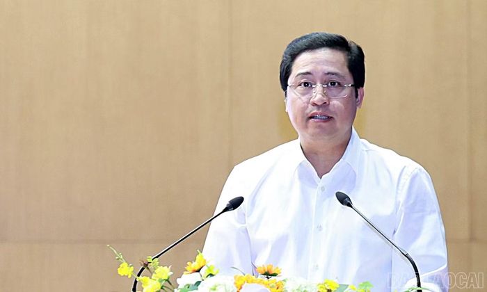 Đồng chí Bí thư Tỉnh ủy Dương Quốc Huy phát biểu kết luận hội nghị.
