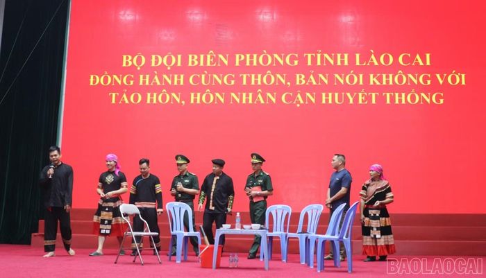 Tiểu phẩm “Tôi hiểu rồi” do đội tuyên truyền của Ban Chỉ huy BĐBP tỉnh thực hiện.
