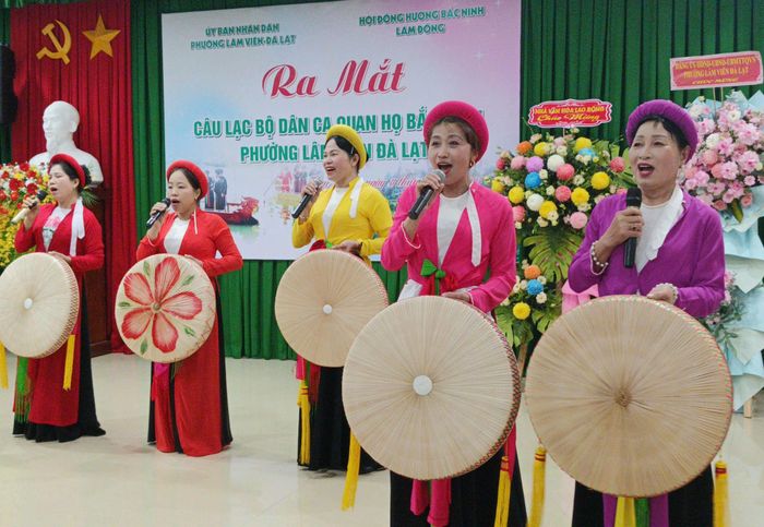 Phường Lâm Viên - Đà Lạt đã ra mắt 2 CLB: CLB dân ca quan họ và CLB văn nghệ