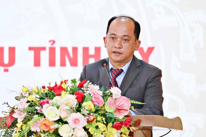Đồng chí Trương Trung Thắng, Phó Bí thư Đảng ủy phường, nhiệm kỳ 2025 - 2030 phát biểu nhận nhiệm vụ