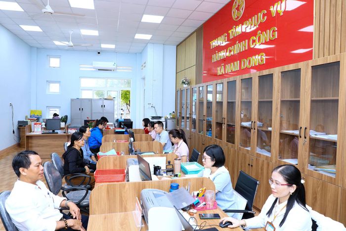 Xã Nam Dong đang tiếp tục đẩy mạnh cải cách thủ tục hành chính và chuyển đổi số