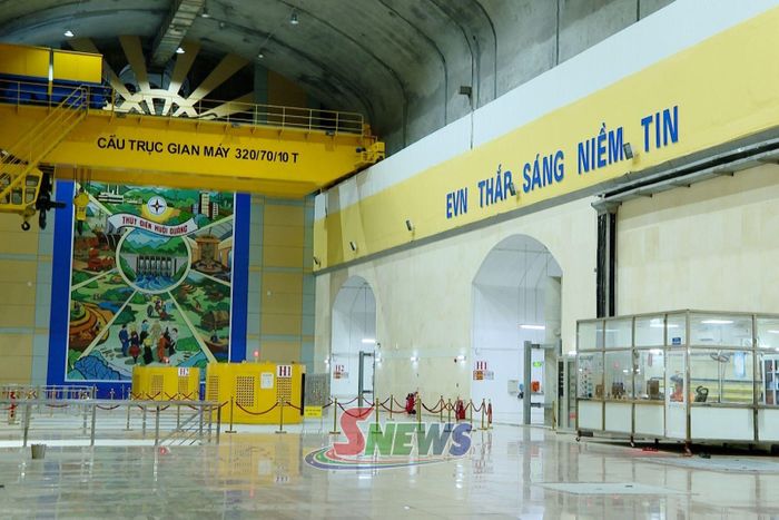 Hai tổ máy Nhà máy Thủy điện Huội Quảng có công suất 520 MW.