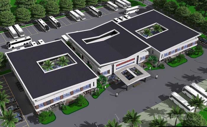 Phối cảnh Bến xe khách Tuyên Quang.