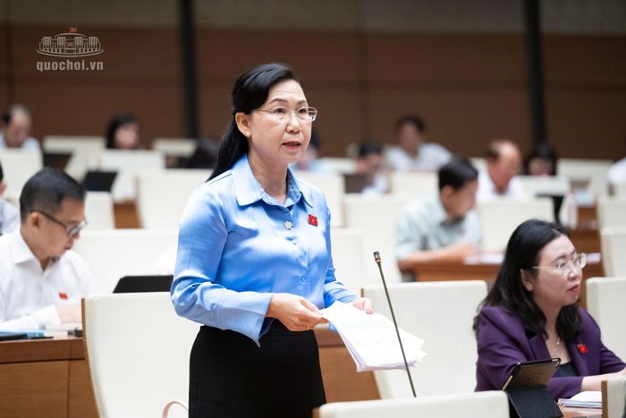 Đại biểu Phan Thị Mỹ Dung (Đoàn Tây Ninh). Ảnh: Media Quốc hội.