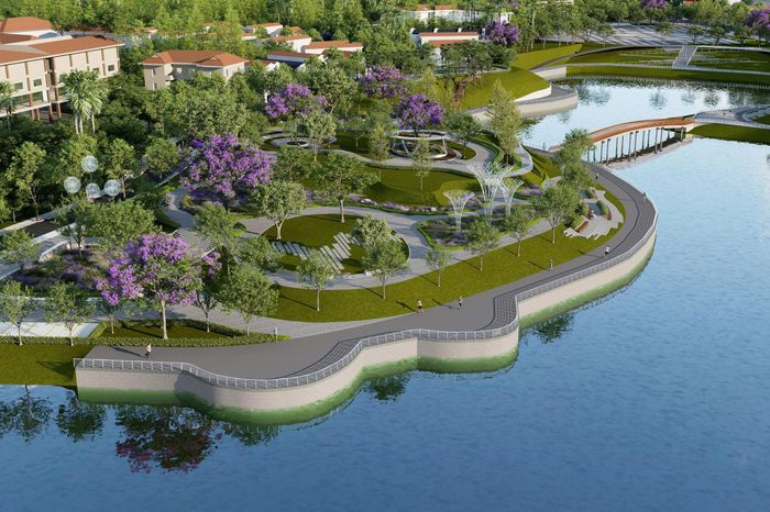 Công viên 70 tỷ đồng ở Lào Cai đặt mục tiêu về đích sớm 80 ngày. (Ảnh phối cảnh 3D)