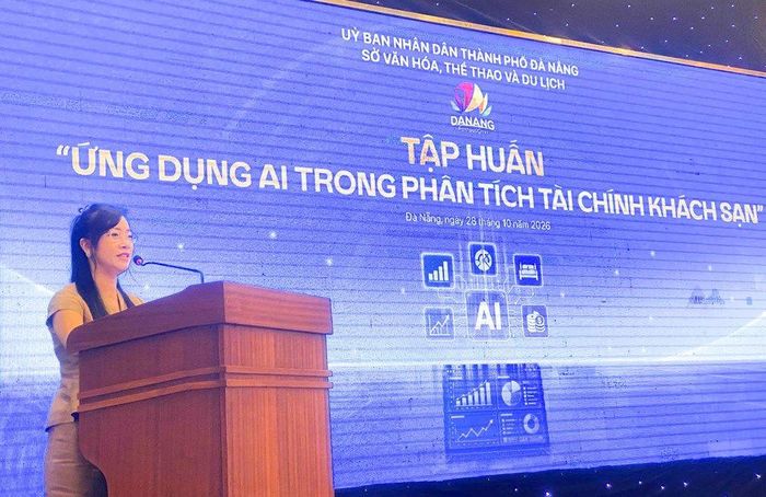 Đại diện Sở VHTTDL TP. Đà Nẵng phát biểu tại chương trình.
