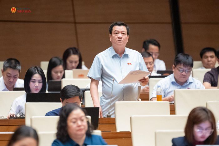 ĐBQH Trần Thế Kính (Thanh Hóa) phát biểu. Ảnh: Phạm Thắng
