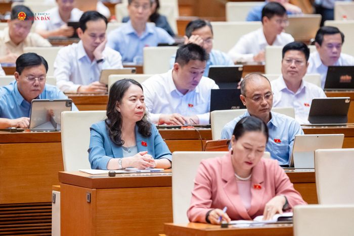 Các đại biểu tham dự phiên họp. Ảnh: Phạm Thắng