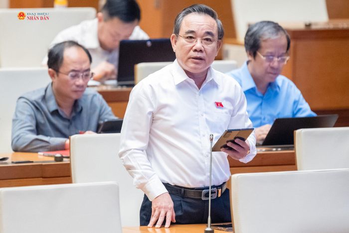 ĐBQH Lê Hữu Trí (Khánh Hòa) phát biểu. Ảnh: Phạm Thắng