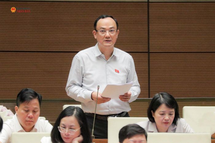 ĐBQH Nguyễn Ngọc Sơn (TP. Hải Phòng) phát biểu. Ảnh: Phạm Thắng
