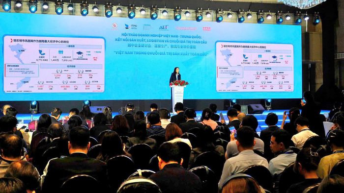 Đại diện Tập đoàn Becamex phát biểu tại hội thảo